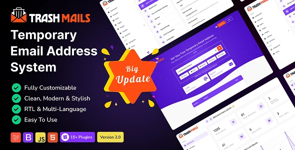 Trash Mails – Temporary Email Address System